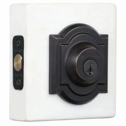 Baldwin Prestige Single Cylinder Venetian Bronze Arched Deadbolt Featuring SmartKey Security
