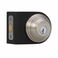 Baldwin Prestige Satin Nickel Single Cylinder Round Deadbolt Featuring SmartKey Security 13 Baldwin Prestige Satin Nickel Single Cylinder Round Deadbolt Featuring SmartKey Security -Baldwin Sales Store baldwin deadbolts 380 rdb 15 smt cp rcal c3 1000