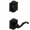 Baldwin Prestige Madrina Venetian Bronze Exterior Entry Lever & Single Cylinder Deadbolt Combo Pack Featuring SmartKey Security -Baldwin Sales Store baldwin deadbolts 380arbmdlvr11p 64 1000