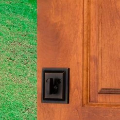 Baldwin Square Venetian Bronze Low Profile Single Cylinder Deadbolt Featuring SmartKey Security -Baldwin Sales Store baldwin deadbolts 380slb11psmtcpr 1f 1000