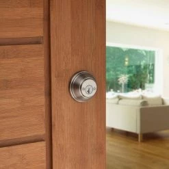 Baldwin Prestige Satin Nickel Double Cylinder Deadbolt -Baldwin Sales Store baldwin deadbolts 385 rdb 15 smt cp rcal 1f 1000
