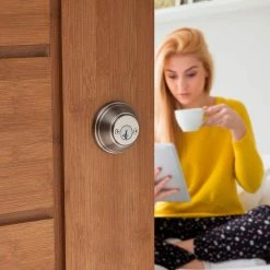 Baldwin Prestige Satin Nickel Double Cylinder Deadbolt -Baldwin Sales Store baldwin deadbolts 385 rdb 15 smt cp rcal 44 1000