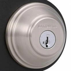 Baldwin Prestige Alcott Satin Nickel Exterior Entry Knob and Single Cylinder Deadbolt Combo Pack Featuring SmartKey Security -Baldwin Sales Store baldwin door lock combo packs 380rdbatkcmb15 40 1000