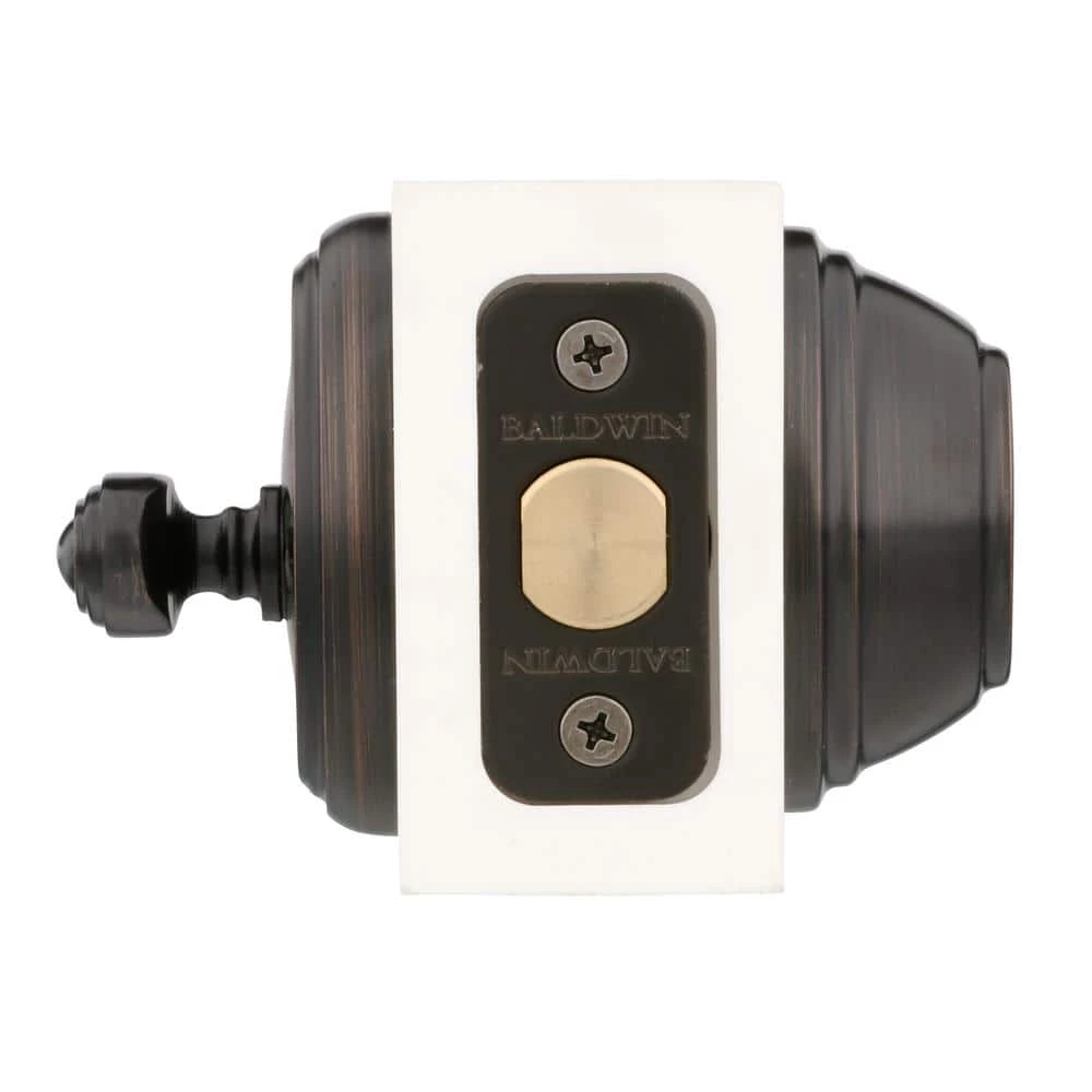 Baldwin Prestige Carnaby Venetian Bronze Exterior Entry Knob and Single Cylinder Deadbolt Combo Pack Featuring SmartKey Security 6 Baldwin Prestige Carnaby Venetian Bronze Exterior Entry Knob and Single Cylinder Deadbolt Combo Pack Featuring SmartKey Security - Image 4