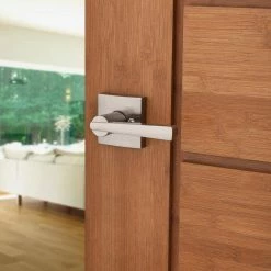 Baldwin Prestige Spyglass Satin Nickel Dummy Door Handle -Baldwin Sales Store baldwin dummy door handles 351spl sqr 15 cp 4f 1000