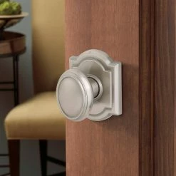 Baldwin Prestige Carnaby Satin Nickel Dummy Door Knob -Baldwin Sales Store baldwin dummy door knobs 351cyk arb 15 cp 1f 1000