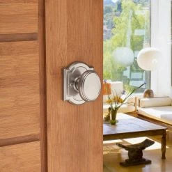 Baldwin Prestige Carnaby Satin Nickel Dummy Door Knob -Baldwin Sales Store baldwin dummy door knobs 351cyk arb 15 cp c3 1000