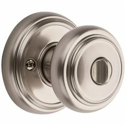 Baldwin Prestige Alcott Satin Nickel Entry Door Knob Featuring SmartKey Security -Baldwin Sales Store baldwin entry door knobs 354atk rdb 15 smt cp 6al c3 1000