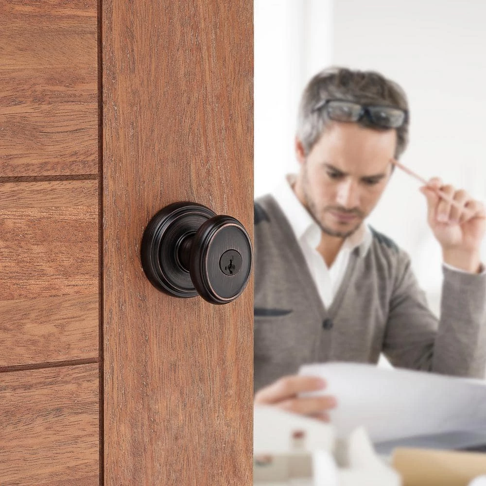 Baldwin Prestige Carnaby Venetian Bronze Entry Door Knob Featuring SmartKey Security 9 Baldwin Prestige Carnaby Venetian Bronze Entry Door Knob Featuring SmartKey Security - Image 7