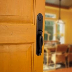 Baldwin Prestige Bighorn Venetian Bronze Single Cylinder Door Handleset with Carnaby Door Knob Featuring SmartKey Security -Baldwin Sales Store baldwin knob handlesets 180bnhxcyk rdb 11p smt cp 31 1000