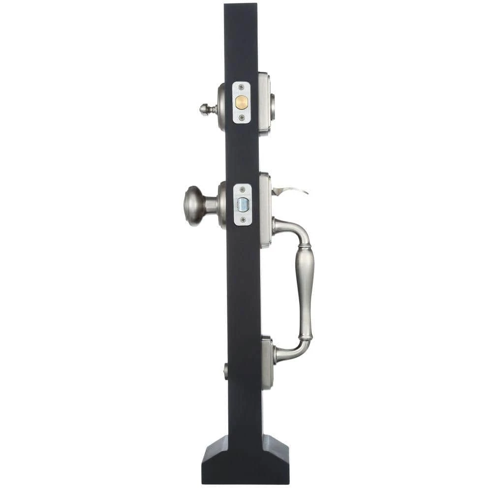 Baldwin Prestige Wesley Single Cylinder Satin Nickel Exterior Door Handleset with Alcott Entry Door Knob feat SmartKey Security 7 Baldwin Prestige Wesley Single Cylinder Satin Nickel Exterior Door Handleset with Alcott Entry Door Knob feat SmartKey Security - Image 5
