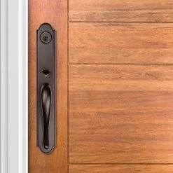 Baldwin Prestige Bighorn Single Cylinder Venetian Bronze Door Handleset with Carnaby Door Knob Featuring SmartKey Security -Baldwin Sales Store baldwin knob handlesets 91800 038 4f 1000