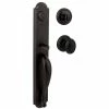 Baldwin Prestige Bighorn Single Cylinder Venetian Bronze Door Handleset with Carnaby Door Knob Featuring SmartKey Security -Baldwin Sales Store baldwin knob handlesets 91800 038 64 1000