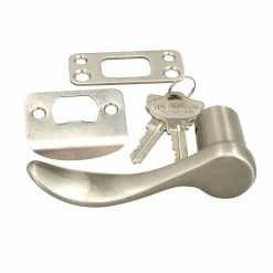 Baldwin Prestige Nautica Single Cylinder Satin Nickel Exterior Door Handleset with Tobin Door Handle Featuring SmartKey Security -Baldwin Sales Store baldwin lever handlesets 180nahxtbl rdb 15 smt cp a0 1000