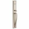Baldwin Torrey Pines Satin Nickel Low Profile Single Cylinder Entry Door Handleset w/ Torrey Door Handle feat SmartKey Security -Baldwin Sales Store baldwin lever handlesets 180tpextol15slb 64 1000