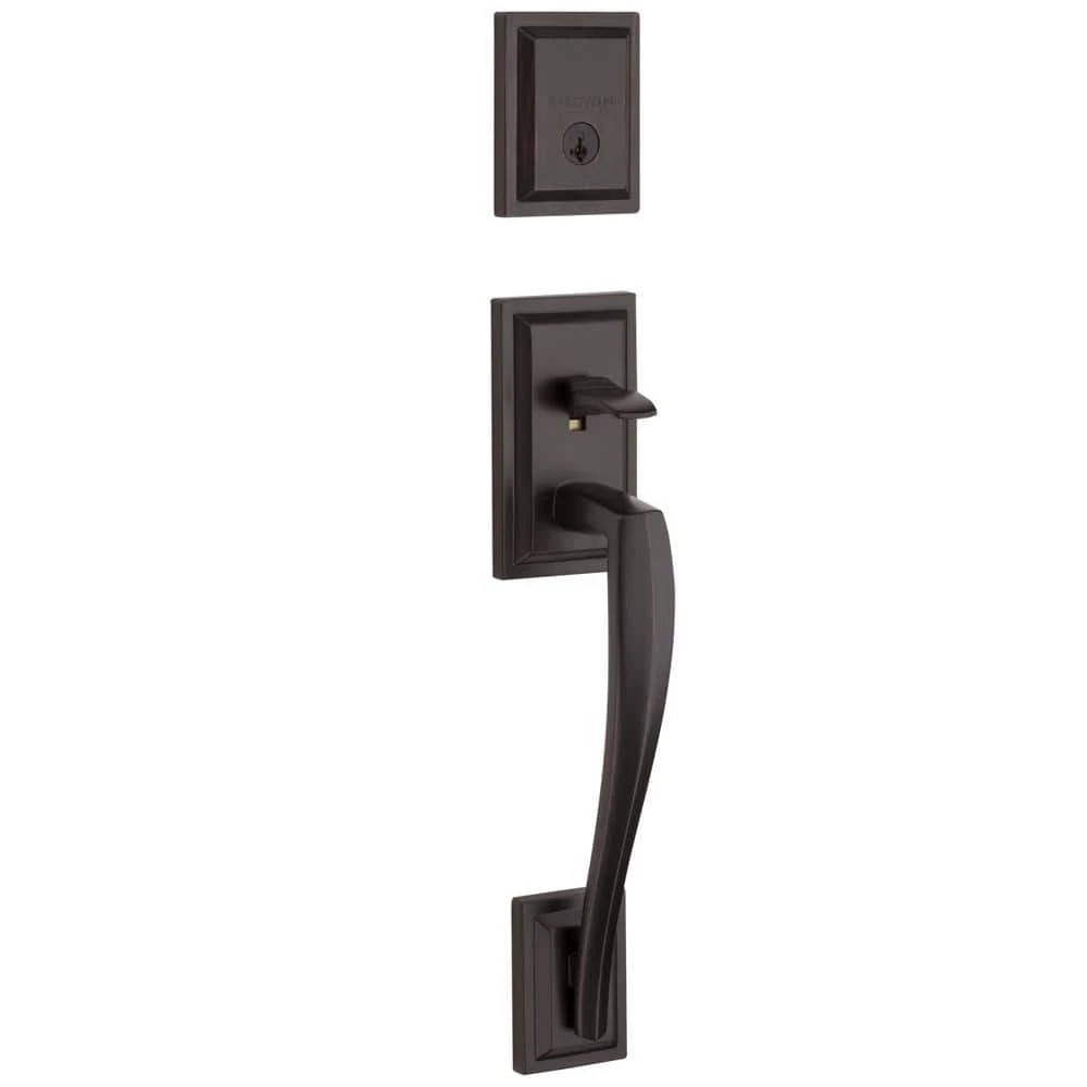 Baldwin Torrey Pines Venetian Bronze Low Profile Single Cylinder Entry Door Handleset w/ Torrey Door Handle ft SmartKey Security 3 Baldwin Torrey Pines Venetian Bronze Low Profile Single Cylinder Entry Door Handleset w/ Torrey Door Handle ft SmartKey Security