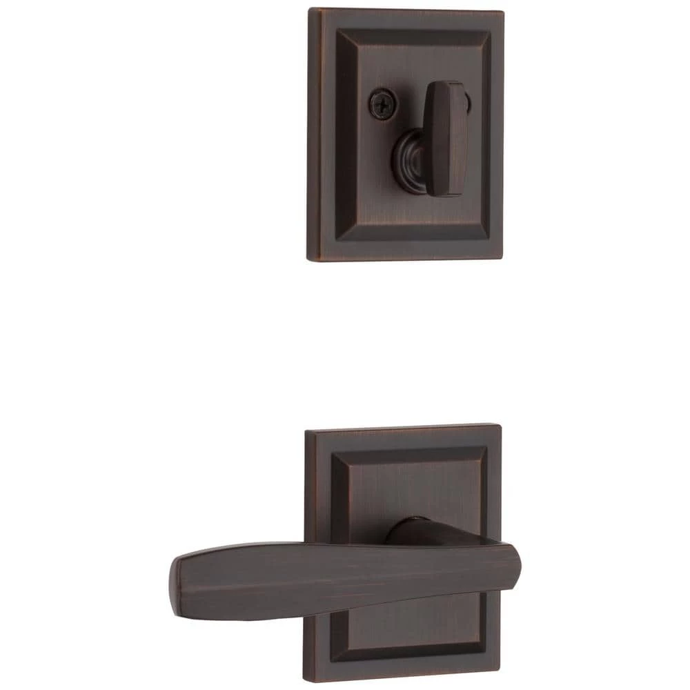 Baldwin Torrey Pines Venetian Bronze Low Profile Single Cylinder Entry Door Handleset w/ Torrey Door Handle ft SmartKey Security 4 Baldwin Torrey Pines Venetian Bronze Low Profile Single Cylinder Entry Door Handleset w/ Torrey Door Handle ft SmartKey Security - Image 2