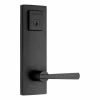 Baldwin Prestige Spyglass Matte Black Universal Entrance Door Handleset Featuring SmartKey Security -Baldwin Sales Store baldwin lever handlesets 183spexspl514 64 1000