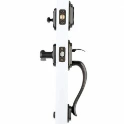 Baldwin Prestige Medina Single Cylinder Venetian Bronze Door Handleset with Arch Rose Madrina Door Handle feat SmartKey Security -Baldwin Sales Store baldwin lever handlesets 91800 037 40 1000