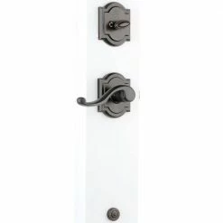 Baldwin Prestige Medina Single Cylinder Venetian Bronze Door Handleset with Arch Rose Madrina Door Handle feat SmartKey Security -Baldwin Sales Store baldwin lever handlesets 91800 037 a0 1000