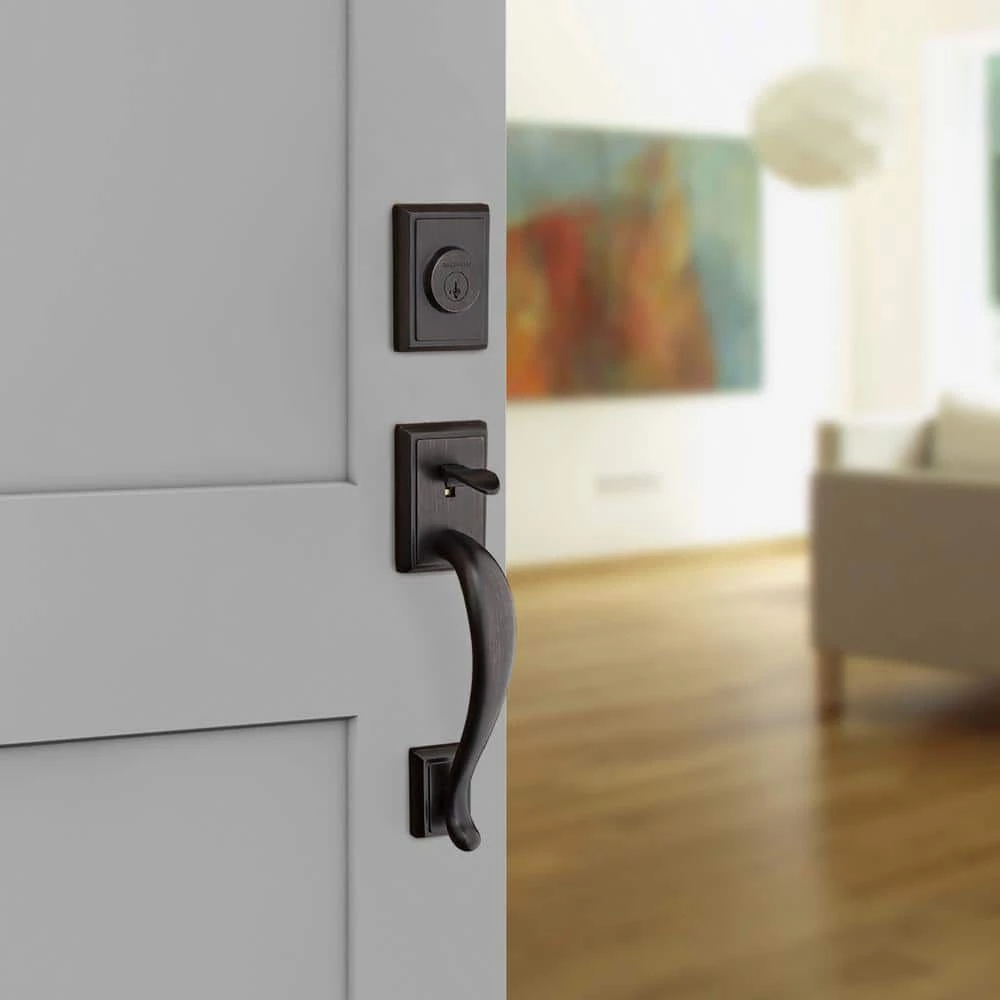 Baldwin Prestige Pistoria Single Cylinder Venetian Bronze Door Handleset w/ Arch Rose Madrina Door Handle Feat SmartKey Security 12 Baldwin Prestige Pistoria Single Cylinder Venetian Bronze Door Handleset w/ Arch Rose Madrina Door Handle Feat SmartKey Security - Image 10