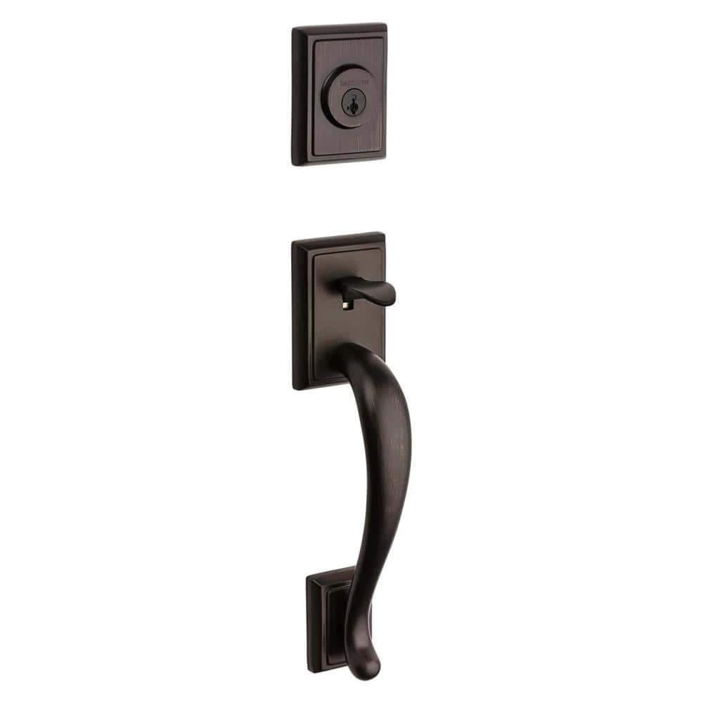 Baldwin Prestige Pistoria Single Cylinder Venetian Bronze Door Handleset w/ Arch Rose Madrina Door Handle Feat SmartKey Security 10 Baldwin Prestige Pistoria Single Cylinder Venetian Bronze Door Handleset w/ Arch Rose Madrina Door Handle Feat SmartKey Security - Image 8