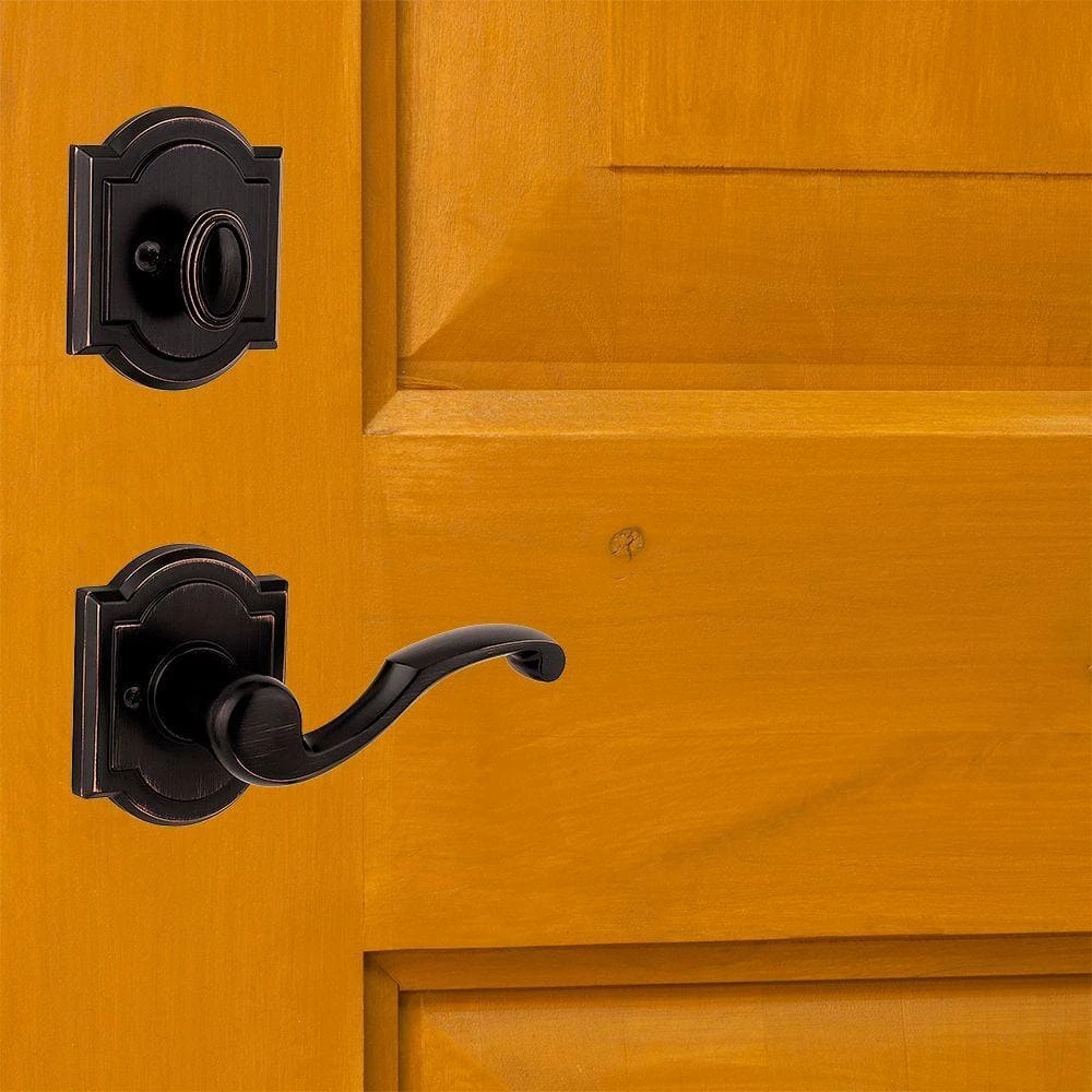 Baldwin Prestige Pistoria Single Cylinder Venetian Bronze Door Handleset w/ Arch Rose Madrina Door Handle Feat SmartKey Security 8 Baldwin Prestige Pistoria Single Cylinder Venetian Bronze Door Handleset w/ Arch Rose Madrina Door Handle Feat SmartKey Security - Image 6