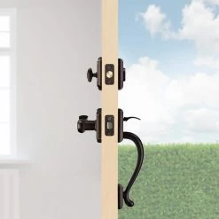 Baldwin Prestige Pistoria Single Cylinder Venetian Bronze Door Handleset w/ Arch Rose Madrina Door Handle Feat SmartKey Security 24 Baldwin Prestige Pistoria Single Cylinder Venetian Bronze Door Handleset w/ Arch Rose Madrina Door Handle Feat SmartKey Security -Baldwin Sales Store baldwin lever handlesets 91800 040 fa 1000