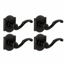 Baldwin Prestige Madrina Venetian Bronze Universal Hall/Closet Door Lever (4-Pack)