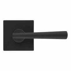Baldwin Prestige Spyglass Matte Black Hall/Closet Door Lever with Microban Antimicrobial Technology -Baldwin Sales Store baldwin passage door handles 352splsqr514cp6 44 1000