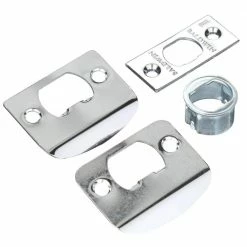 Baldwin Reserve Square Polished Chrome Universal Hall/Closet Door Handle with Contemporary Square Rose -Baldwin Sales Store baldwin passage door handles pssqucsr260 a0 1000