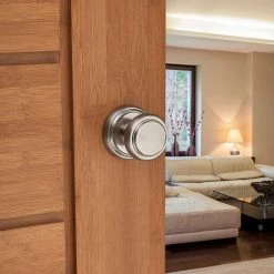 Baldwin Prestige Alcott Satin Nickel Hall/Closet Door Knob -Baldwin Sales Store baldwin passage door knobs 352atk rdb 15 cp 6al rcs 44 1000