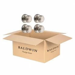 Baldwin Prestige Alcott Satin Nickel Hall/Closet Door Knob (4-Pack) -Baldwin Sales Store baldwin passage door knobs 352atkrdb154pk c3 1000