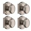 Baldwin Prestige Carnaby Satin Nickel Hall/Closet Door Knob (4-Pack) -Baldwin Sales Store baldwin passage door knobs 352cykarb154pk 64 1000
