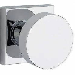 Baldwin Reserve Contemporary Polished Chrome Square Hall/Closet Door Knob
