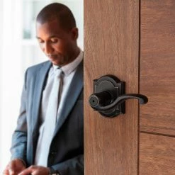 Baldwin Prestige Madrina Venetian Bronze Universal Bed/Bath Door Handle -Baldwin Sales Store baldwin privacy door handles 353mdl arb 11p 4f 1000