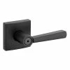 Baldwin Prestige Spyglass Matte Black Bed/Bath Door Handle with Microban Antimicrobial Technology -Baldwin Sales Store baldwin privacy door handles 353splsqr514cp6 64 1000