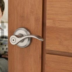 Baldwin Prestige Tobin Satin Nickel Universal Bed/Bath Door Handle 10 Baldwin Prestige Tobin Satin Nickel Universal Bed/Bath Door Handle -Baldwin Sales Store baldwin privacy door handles 353tbl rdb 15 1f 1000