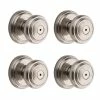 Baldwin Prestige Alcott Satin Nickel Bed/Bath Door Knob (4-Pack) 1 Baldwin Prestige Alcott Satin Nickel Bed/Bath Door Knob (4-Pack) -Baldwin Sales Store baldwin privacy door knobs 353atkrdb154pk 64 1000