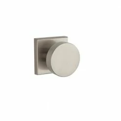 Baldwin Reserve Contemporary Satin Nickel Square Bed/Bath Door Knob