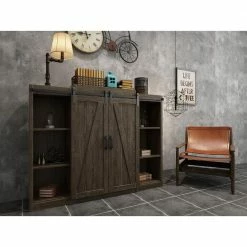 Quiet Glide 72 in. Black Miniature Hook Sliding Barn Door Hardware for Double Furniture Wood Doors 10 Quiet Glide 72 in. Black Miniature Hook Sliding Barn Door Hardware for Double Furniture Wood Doors -Baldwin Sales Store black quiet glide barn door hardware nt 1310 01 722 4f 1000