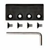 Quiet Glide Flat Rail Connector for Black Steel Rail -Baldwin Sales Store black quiet glide barn door hardware nt141908 64 1000