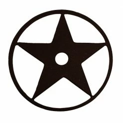 Quiet Glide 3-1/8 in. Dia Black Texas Star Decorative Roller Cover