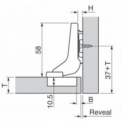 Blum MODUL Series 35 mm Spring Closing Inset for Frameless Cabinet Hinge (2-Pack) 9 Blum MODUL Series 35 mm Spring Closing Inset for Frameless Cabinet Hinge (2-Pack) -Baldwin Sales Store blum cabinet hinges bp91m27521180 4f 1000