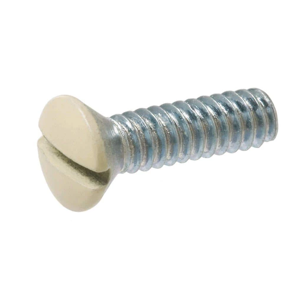 Crown Bolt #6-32 x 1/2 in. Slotted Oval-Head Machine Screws (2-Pack) 3 Crown Bolt #6-32 x 1/2 in. Slotted Oval-Head Machine Screws (2-Pack)