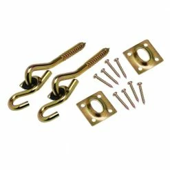 Crown Bolt 4 in. Yellow Chromate Swing Hardware Kit
