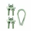 Crown Bolt 3/32 in. x 1/8 in. Stainless Steel Clamp Set -Baldwin Sales Store crown bolt rope chain accessories 64324 64 1000