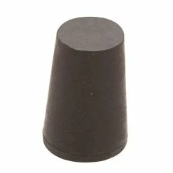 Crown Bolt 1-13/16 in. x 1-1/2 in. Black Rubber Stopper