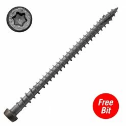 DeckLok #10 x 2-3/4 in. Star Drive Self-Countersinking Flat Head ACQ Compatible Gravel Path Composite Deck Screws (75 per Pack) -Baldwin Sales Store decklok deck screws cd234gp75 40 1000