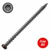 DeckLok #10 x 2-3/4 in. Star Drive Self-Countersinking Flat Head ACQ Compatible Rustic Bark Composite Deck Screws (75 per Pack) -Baldwin Sales Store decklok deck screws cd234rb75 64 1000
